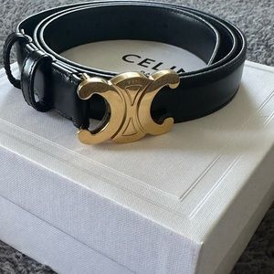 NIB Celine Medium Triomphe Belt